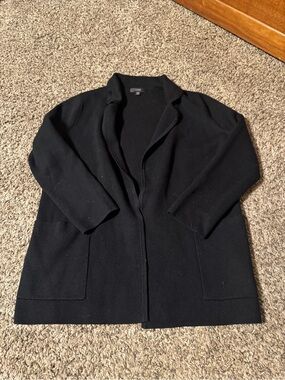 J. Crew Black Open-Front Cardigan Sweater